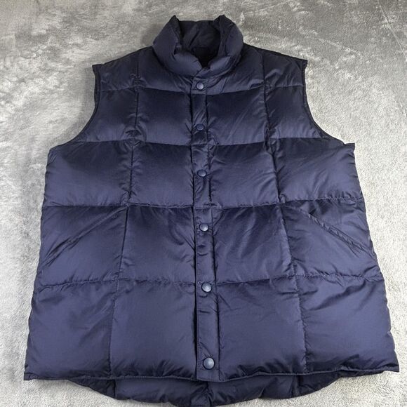Lands' End Down Puffer Vest Mens Medium Goose Down Insulated Winter Warm - Picture 1 of 13